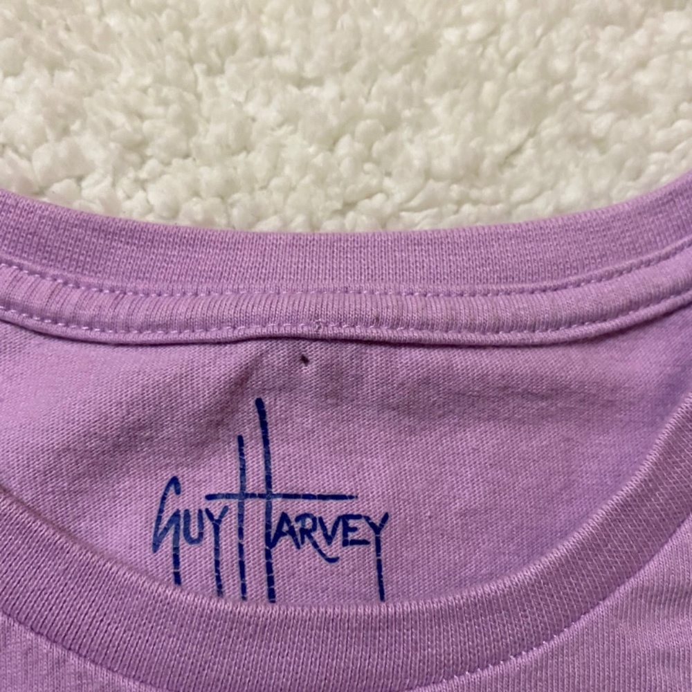 Guy Harvey lavender Parrot t shirt, Medium - Picture 2 of 5